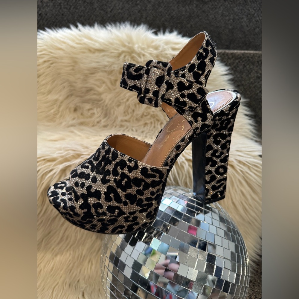 Jessica Simpson Metallic Platforms